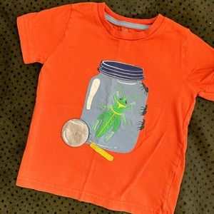 Mini Boden size 3/4 boys bug tee